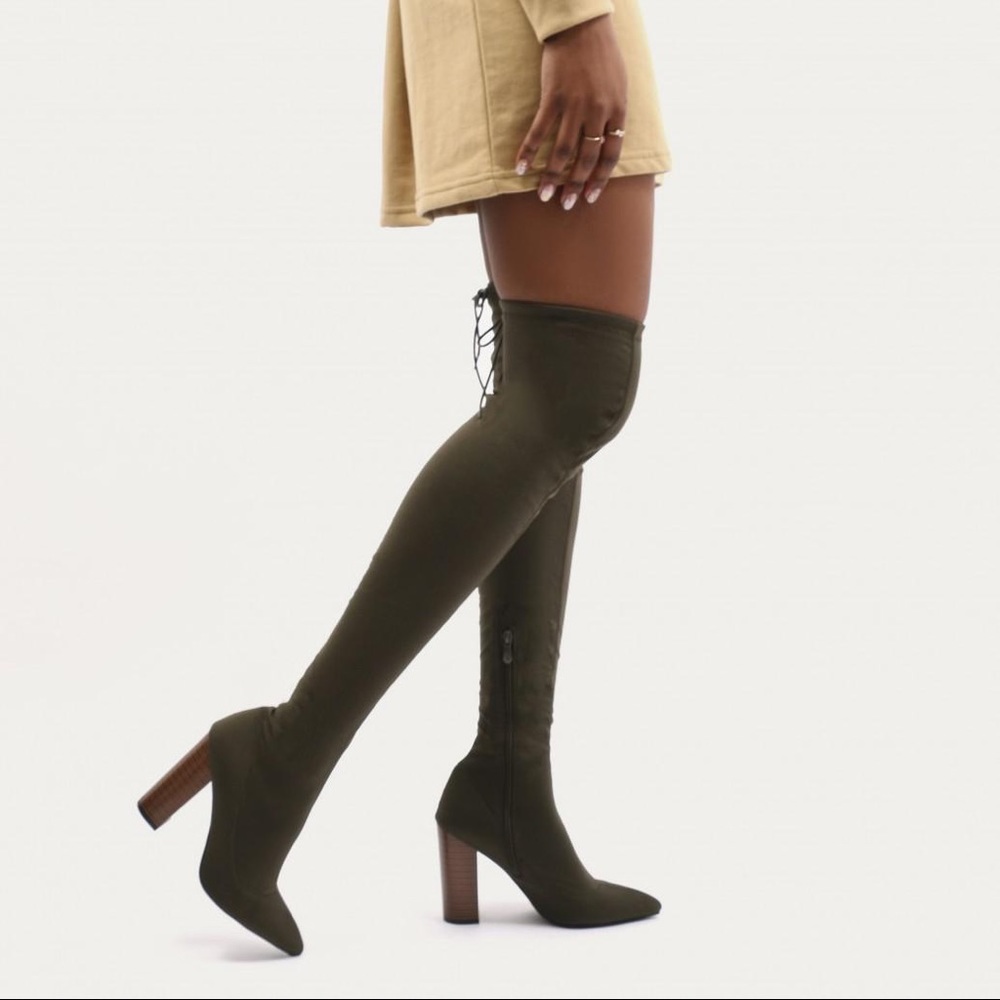 NWT Public Desire Rio Over the Knee Boot